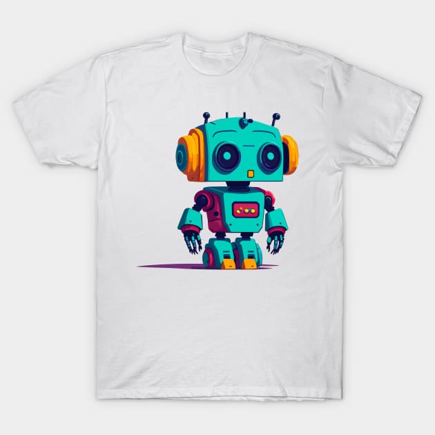 Cute Robot T-Shirt by SpriteGuy95